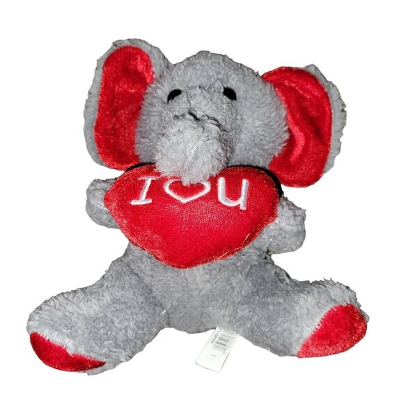 Dan Dee Valentines Day Elephant 8 inch Plush I Love You Heart Stuffed Animal Toy - Picture 1 of 4